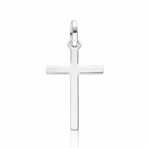 Colgante plata ley cruz 15x24mm
