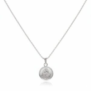 Collar plata medalla San benito