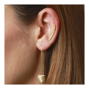 Conjunto pendientes hoja plata 925 - Temple