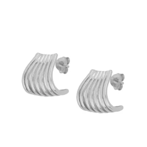 Pendientes plata 7 lineas - Calixo rodio