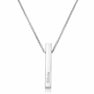 Gargantilla personalizada plata 925 barra 1