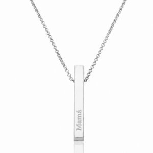 Gargantilla personalizada plata 925 barra Gargantilla personalizada plata 925 barra