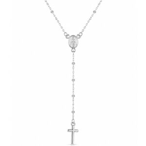 Gargantilla rosario plata ley Milagrosa 1.50mm