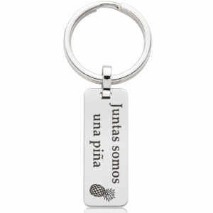 Llavero alargado personalizado plata 925 Piña