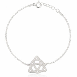 Pulsera Triqueta con Círculo en Plata de Ley 925