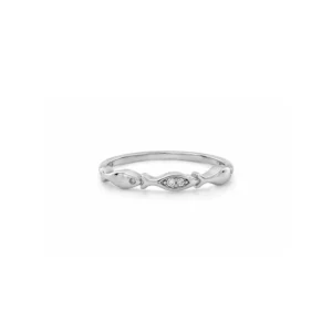 Anillo 3 peces plata ley - Ocean rodio