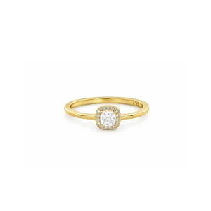 Anillo Elinor plata 925 y circonitas baño oro