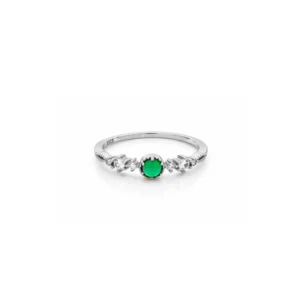 Anillo plata circonita verde – Apple rodio Anillo plata circonita verde - Apple rodio