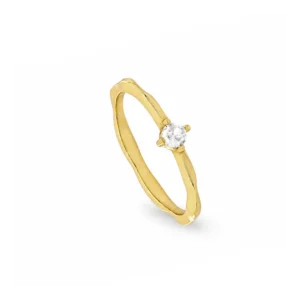 Anillo solitario plata 925 - Elion