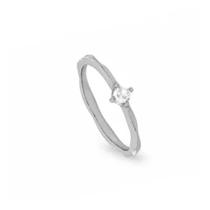 Anillo solitario plata 925 – Elion rodio Anillo solitario plata 925 - Elion rodio
