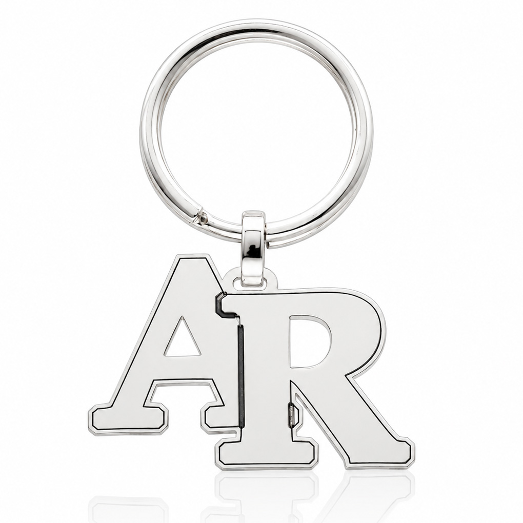 Llavero personalizado inciales plata ley Llavero personalizado inciales plata ley