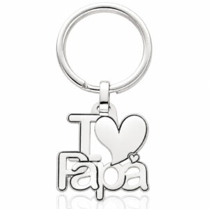Llavero plata 925 I Love Papa