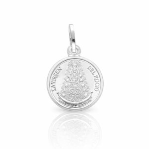 Medalla plata ley Virgen Rocio 12mm