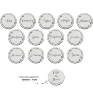 Arras personalizadas plata 925- Palabras