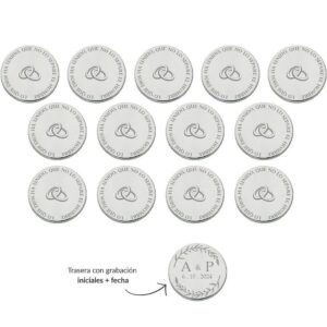 Arras personalizadas plata ley 925 alianzas