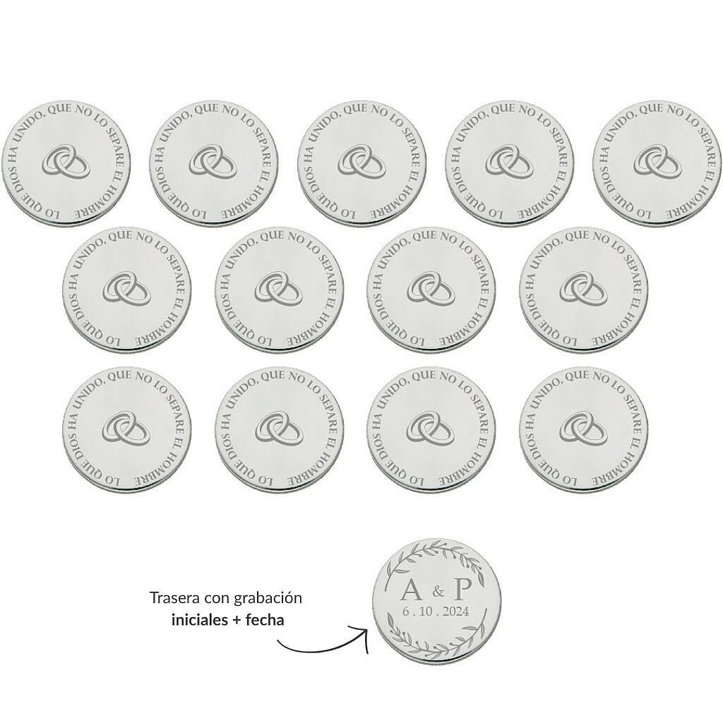 Arras personalizadas plata ley 925 alianzas Arras personalizadas plata ley 925 alianzas