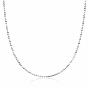 Novedades Cadena de bolitas 1,20mm en plata 925