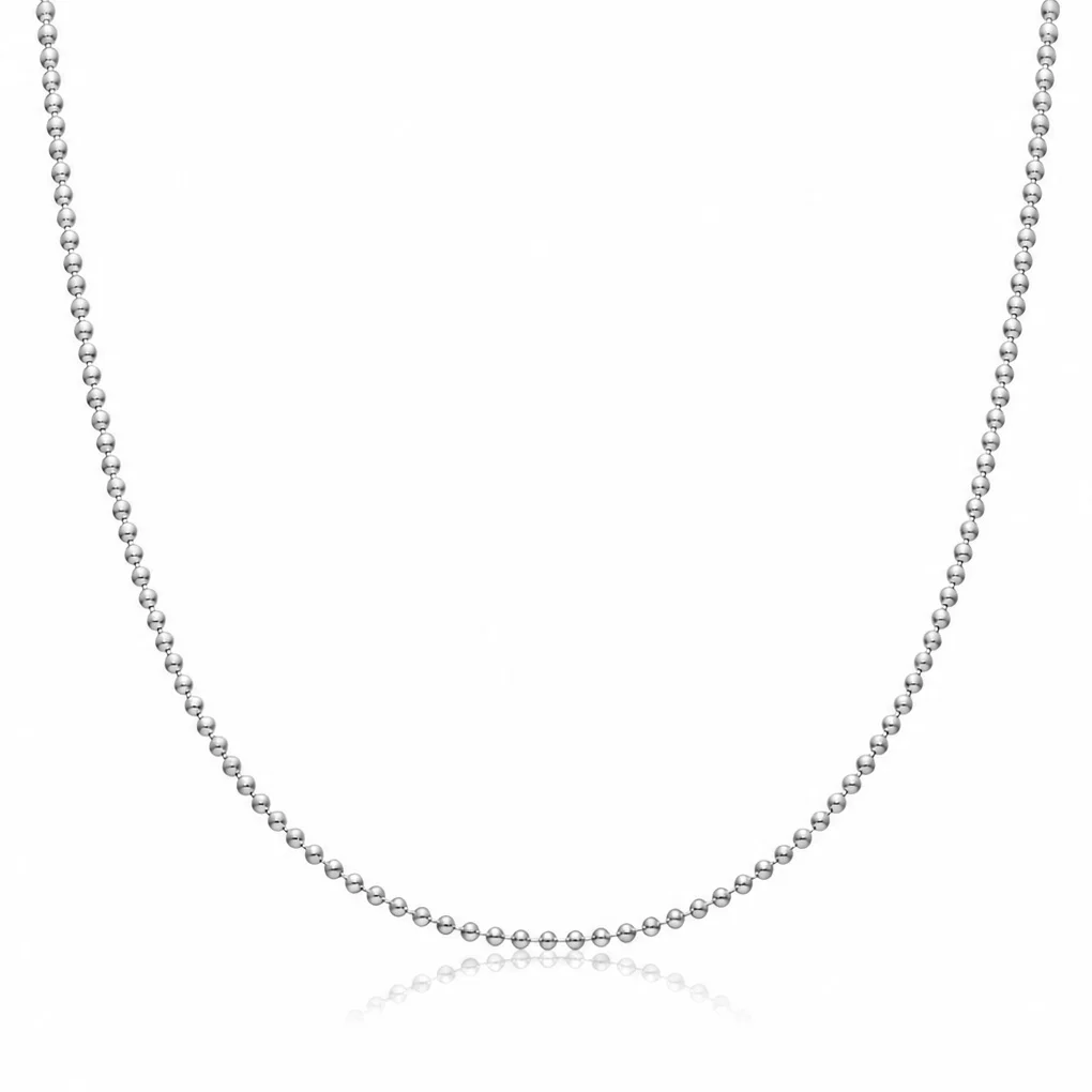 Cadena de bolitas 1,20mm en plata 925 Cadena de bolitas 1,20mm en plata 925